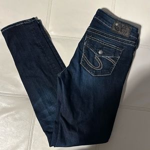 Women’s silver jeans